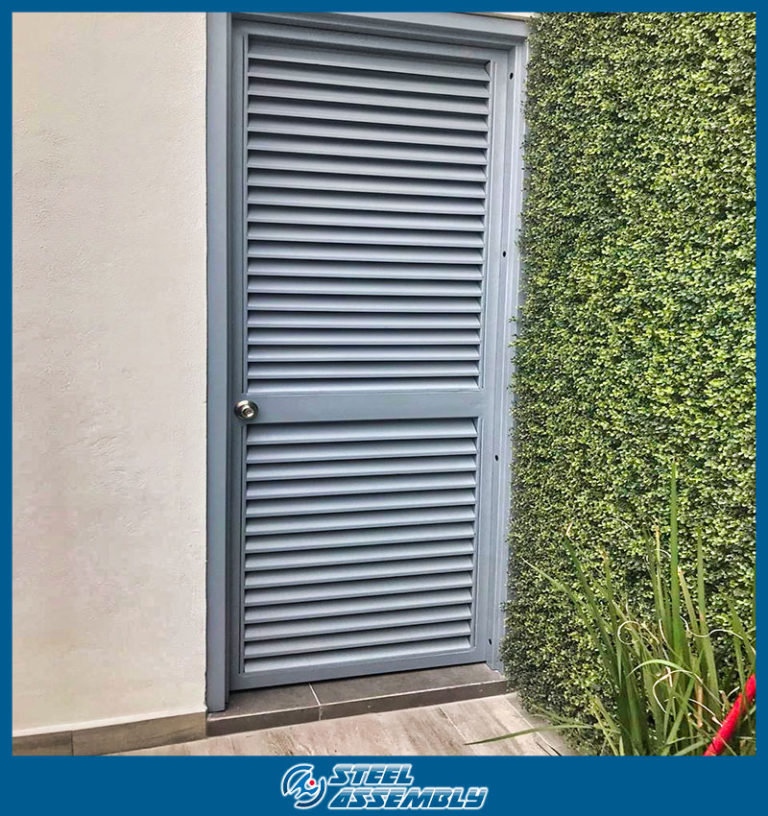 Puerta Full Louver Vano X Steel Assembly