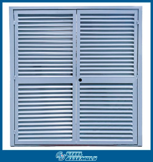 Puerta doble full louver