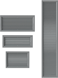 Rejillas louvers para puertas